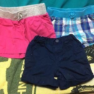 Three pair of girls shorts